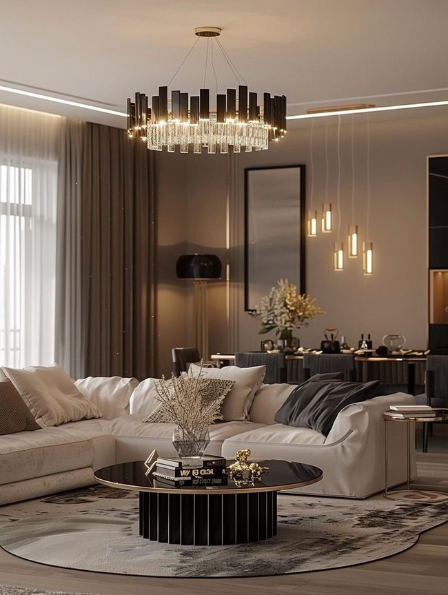 Layered Lighting for Living Rooms