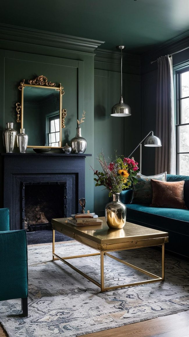 Deep Green Meets Polished Chrome