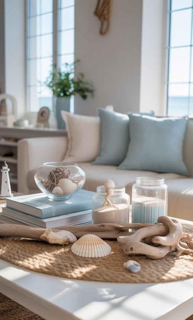 Seashells And Driftwood Simplicity