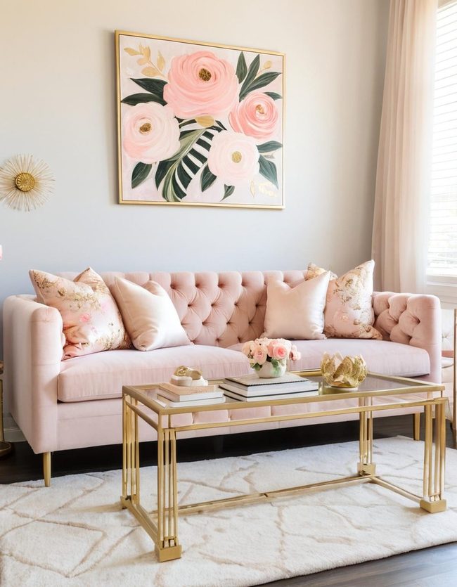 Blush Pink and Gold Luxury