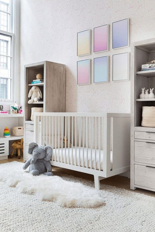 Light Wood And Soft Pastels For Baby