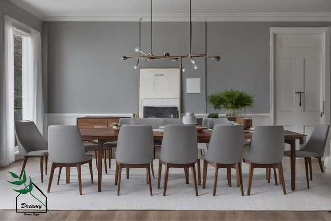 Medium Gray With Warm Walnut Wood