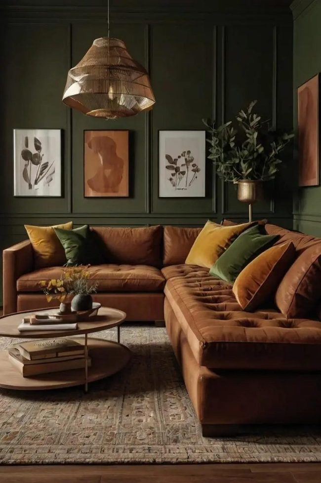 Terracotta Mustard Olive Brown