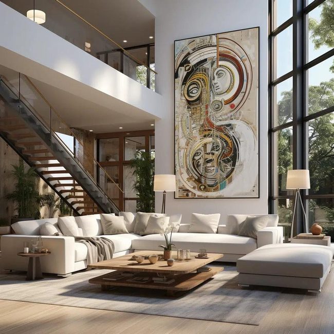 Large-Scale Sculpture Room Centerpiece