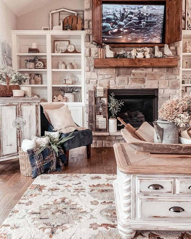Stone Fireplace Heart Of Home