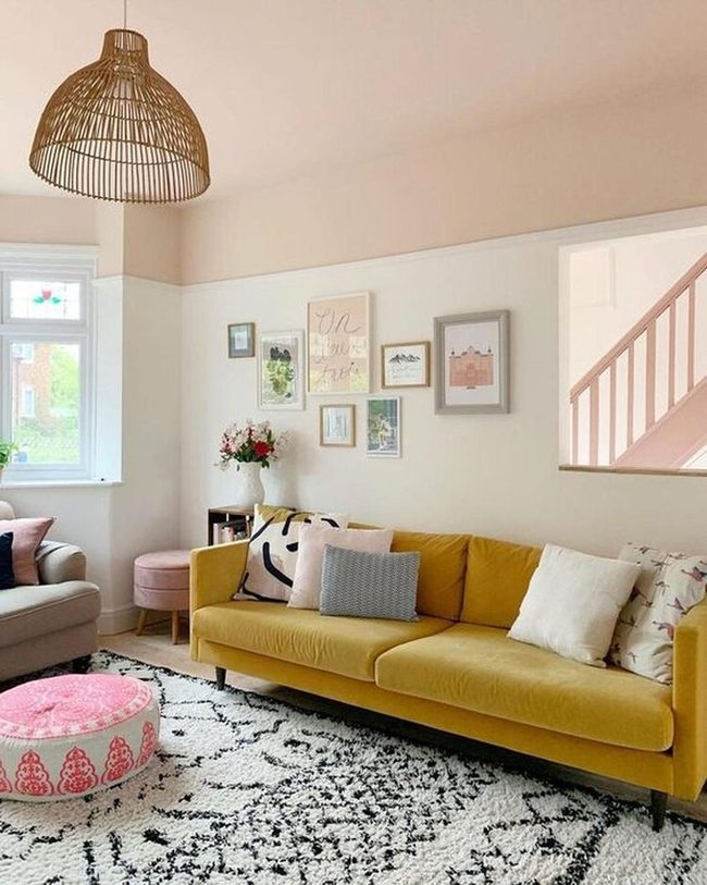 Yellow Sofa Steals The Show