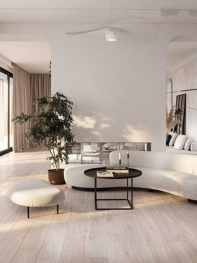 White Curves And Black Minimalism