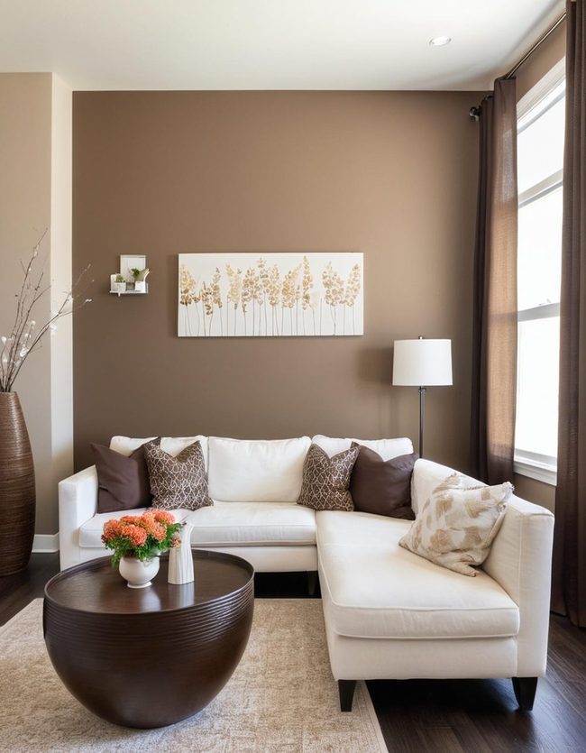 Brown Walls with Layered Texture