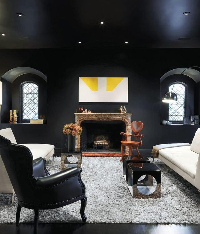 Dark Walls With Bright Contrast
