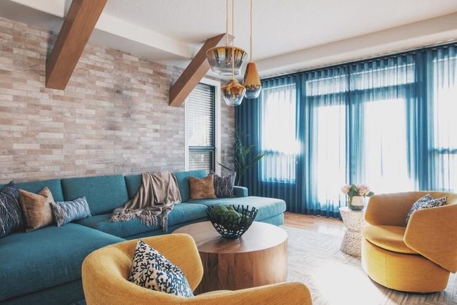 Yellow With Purple And Blue Pairing