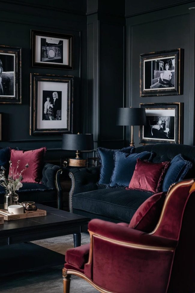 Dark Midnight Furniture Silhouettes