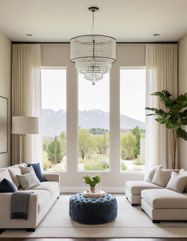 Sunlit Interior with Expansive Glass