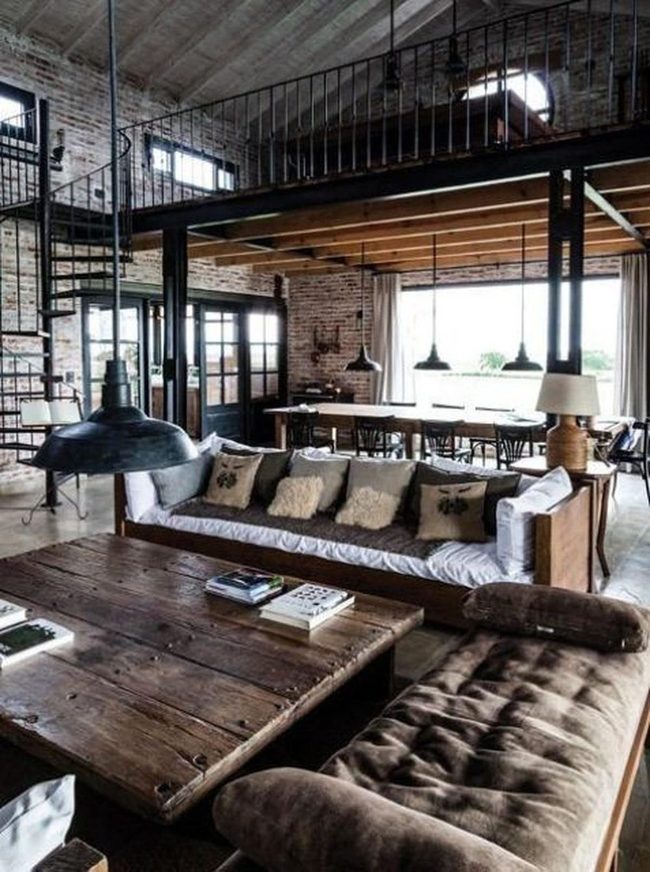 Exposed Brick Loft Sophistication