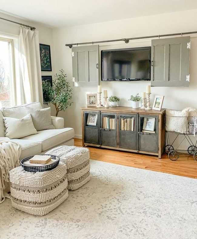 Sunlit Room With Cream Couch