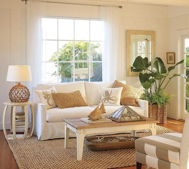 Sunlit White Spaces With Coastal Touches