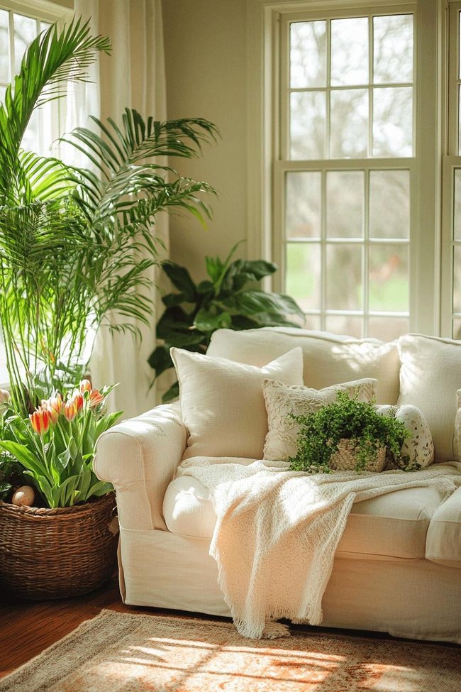 Green Plants Fresh Spring Room