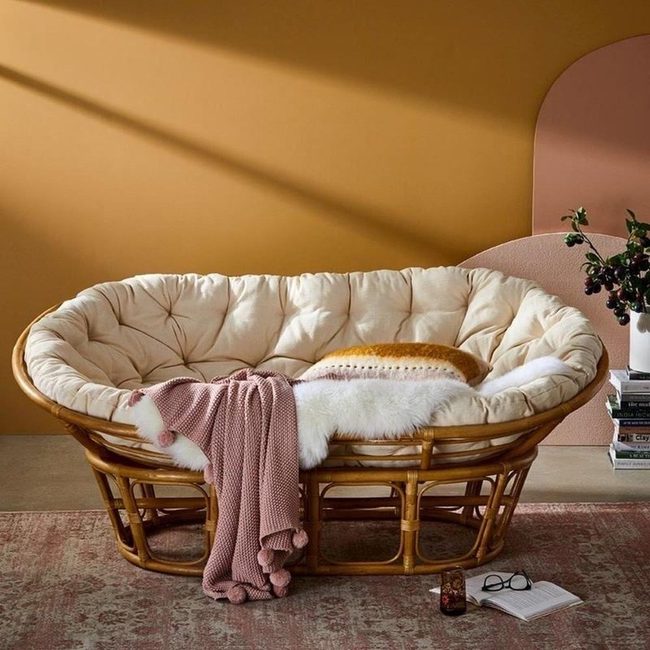 Curved Rattan Comfort Statement