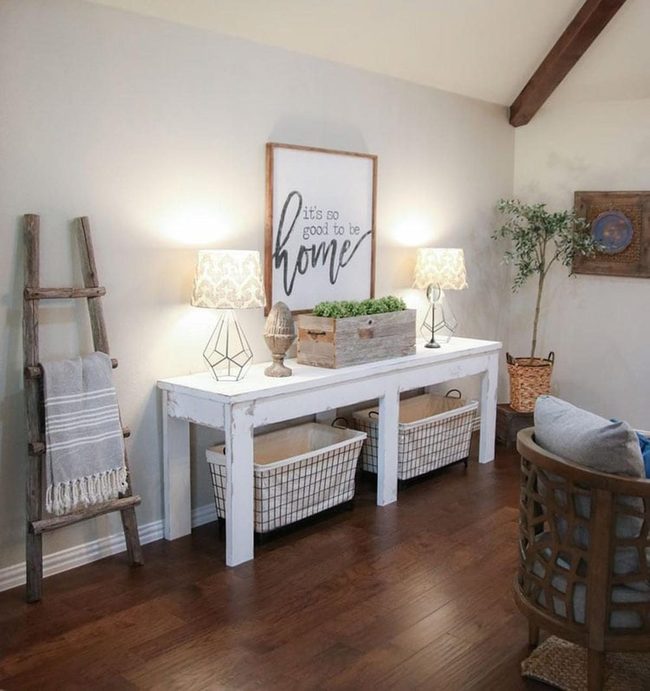 White Tables With Living Green Plants