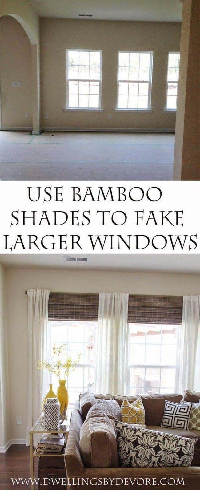 Floor-To-Ceiling Illusion With Curtains