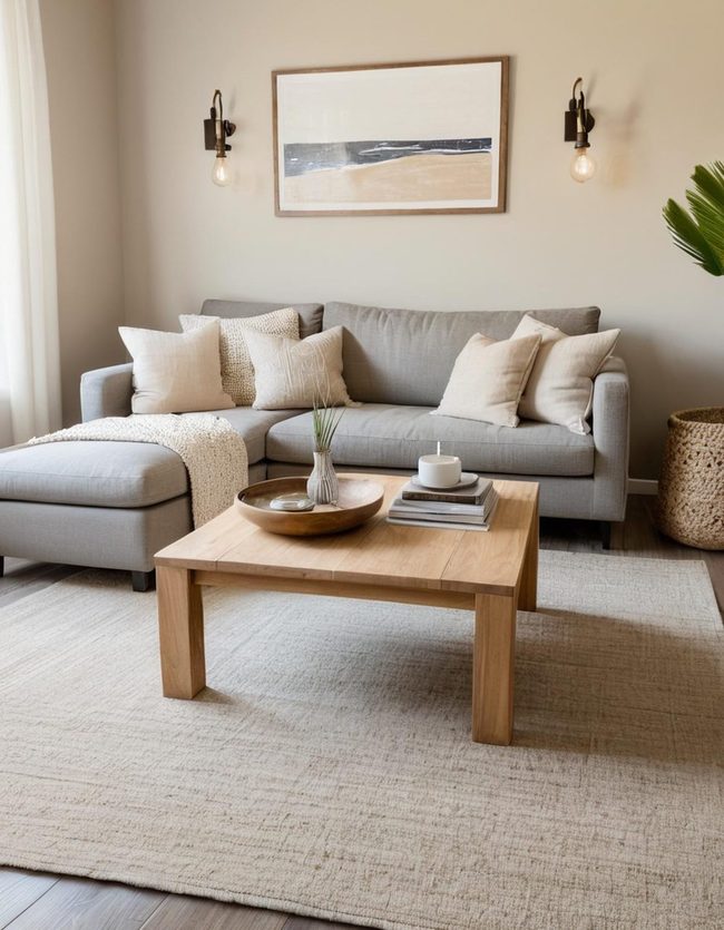 Grey Sandy Neutrals Sitting Room