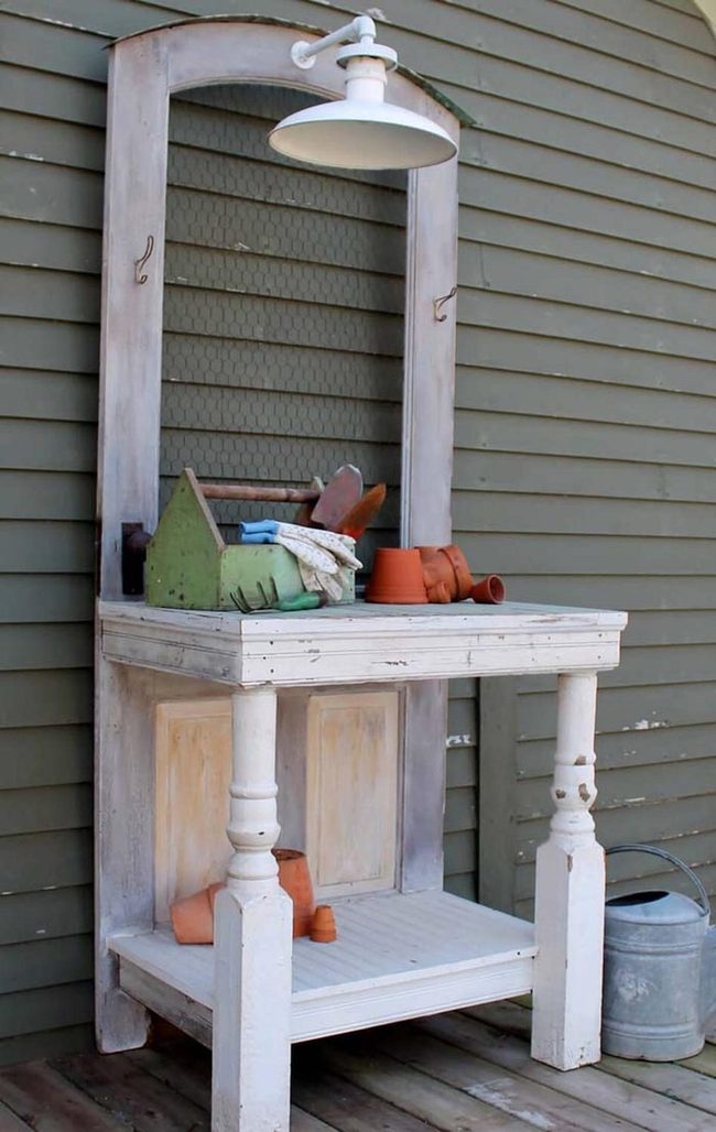 Architectural Garden Potting Station