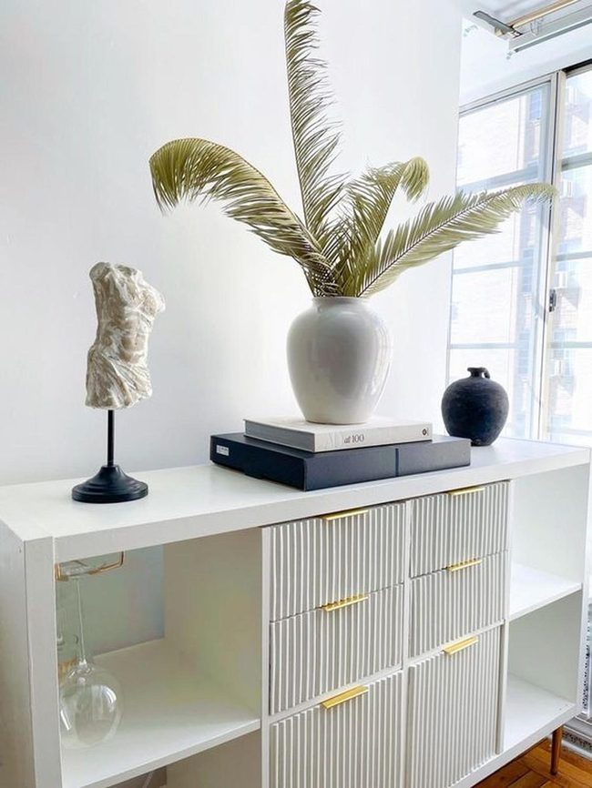 White Walls, Gold Hardware, Shadows