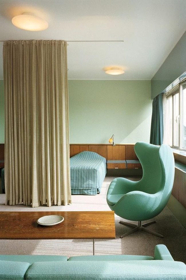 Green And Teal Striped Bedroom Sanctuary