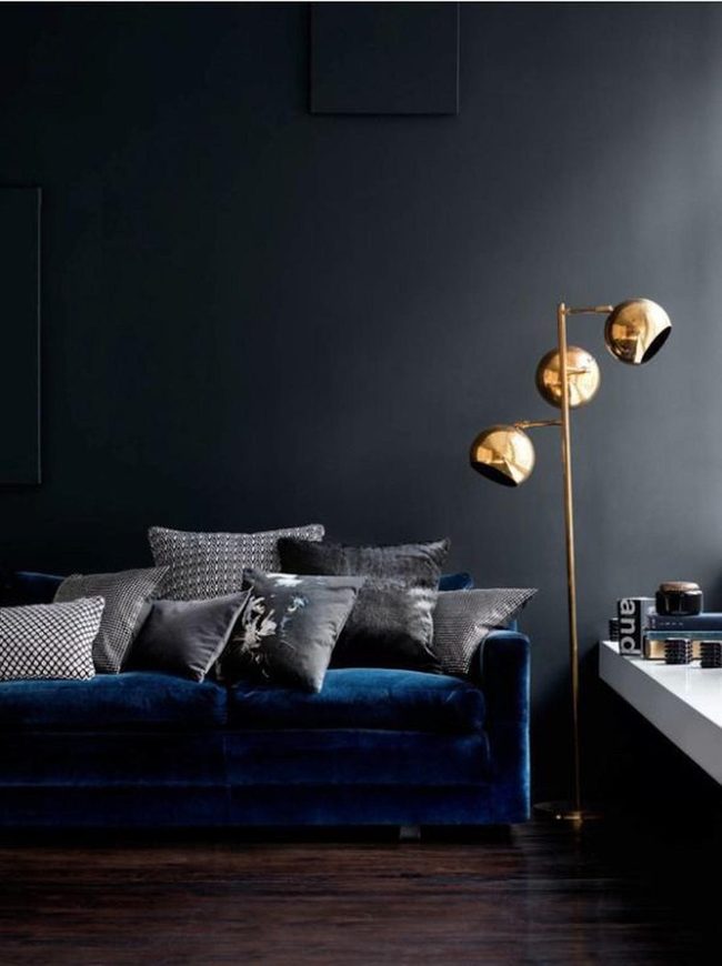 Blue Velvet Sophistication With Gold Accents