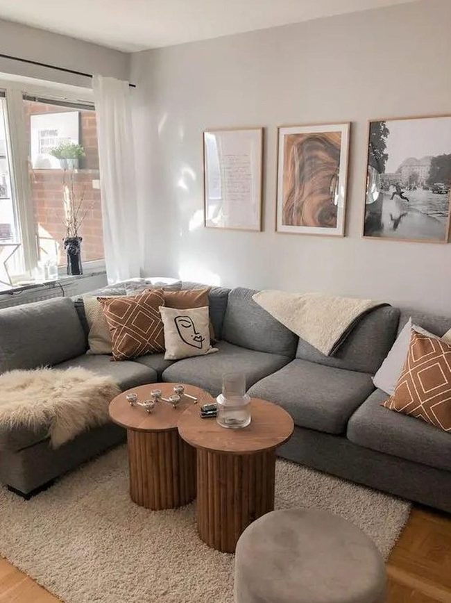 Gray Plush Comfort With Natural Light
