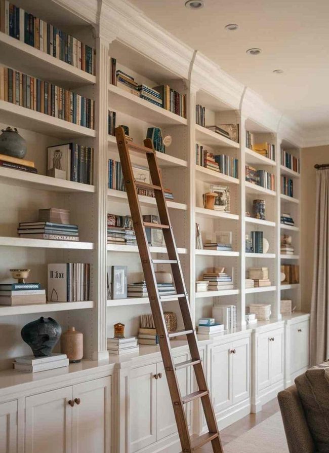 Floor To Ceiling Library Wall