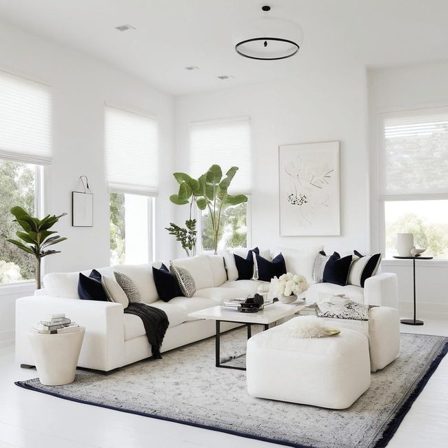 Layered White Texture Sophistication