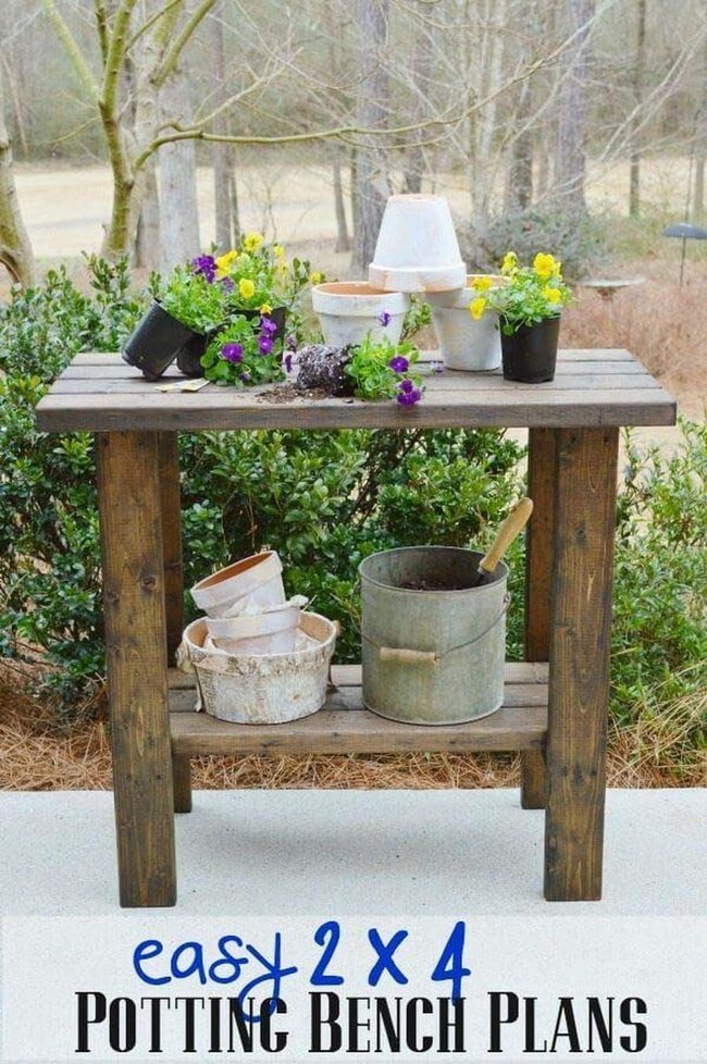 Fresh Wood Garden Workspace
