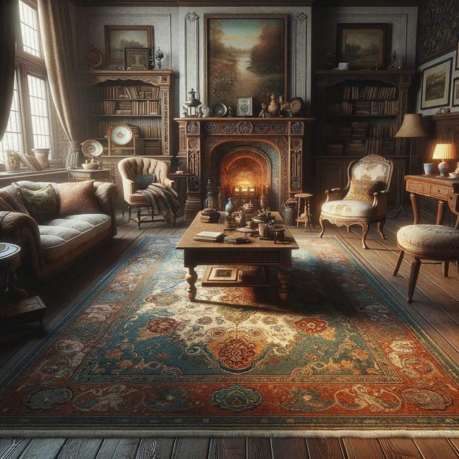 Jewel-Toned Vintage Carpet Revival