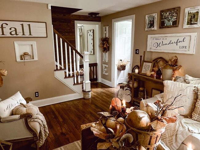 Pumpkin Orange Meets Neutral Gray