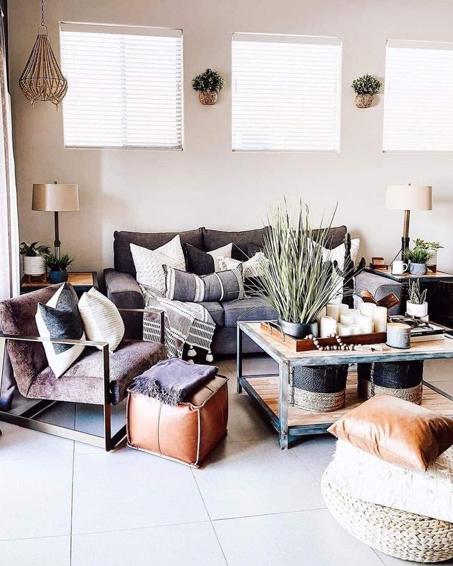 Gray Neutrals With Living Greenery
