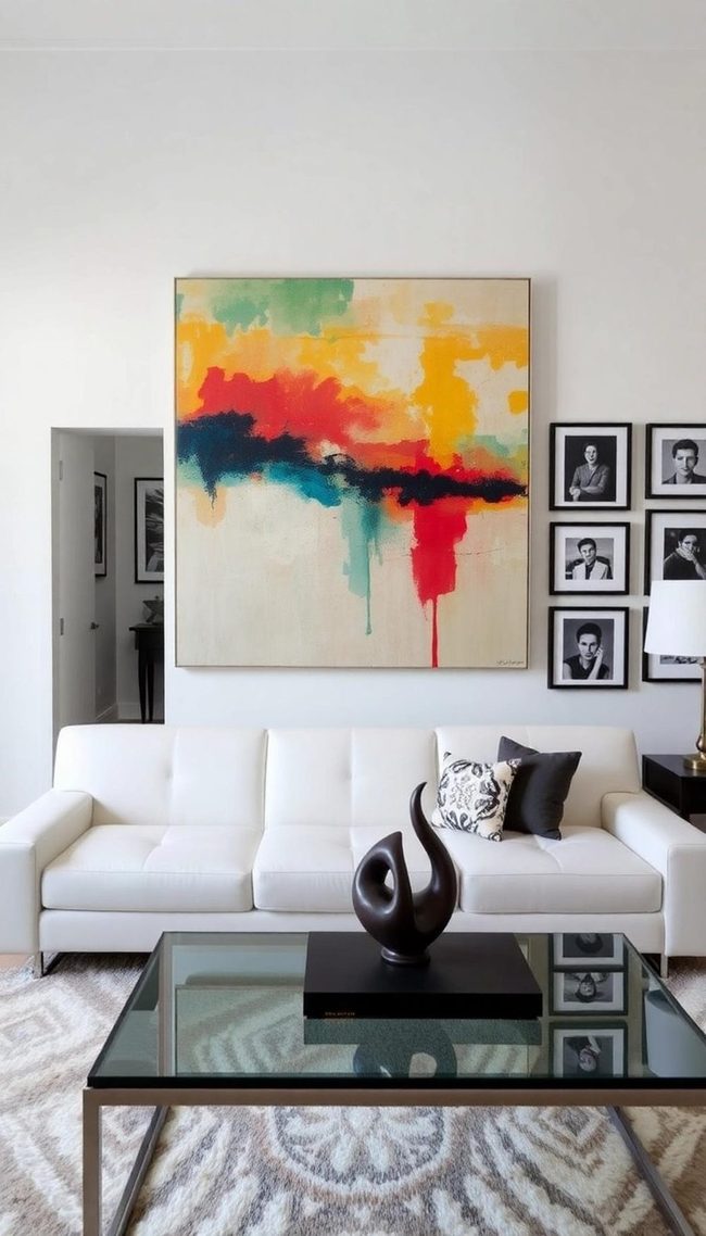 Bold Art And Sculpture Display