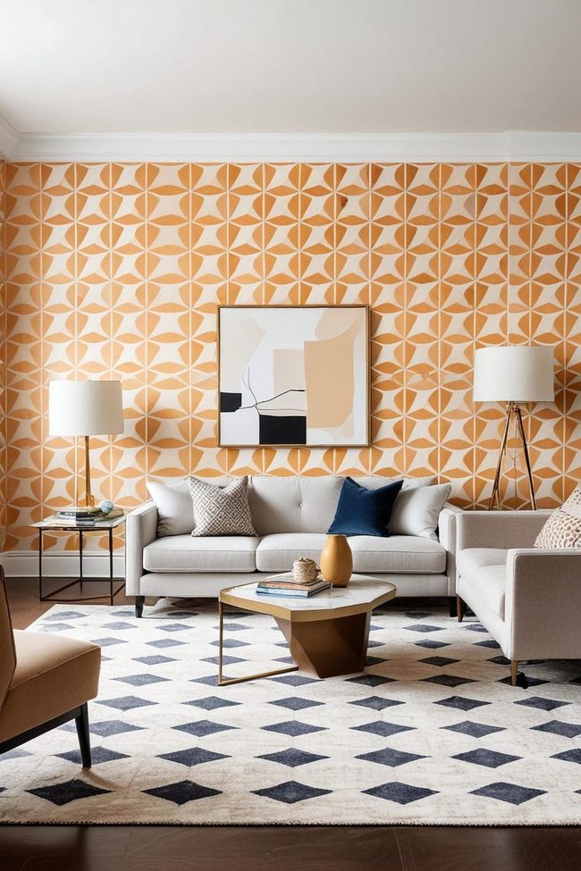 Geometric Patterns Lounge Statement