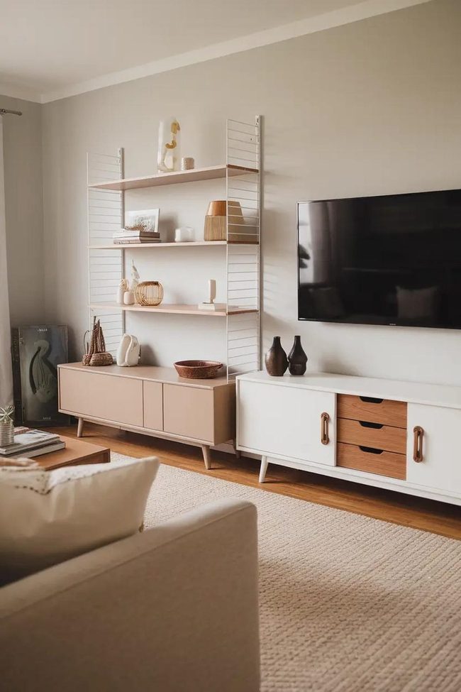 Ikea Shelves Into Custom Tv Stands