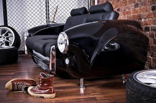 Black Sofa Garage Dreams