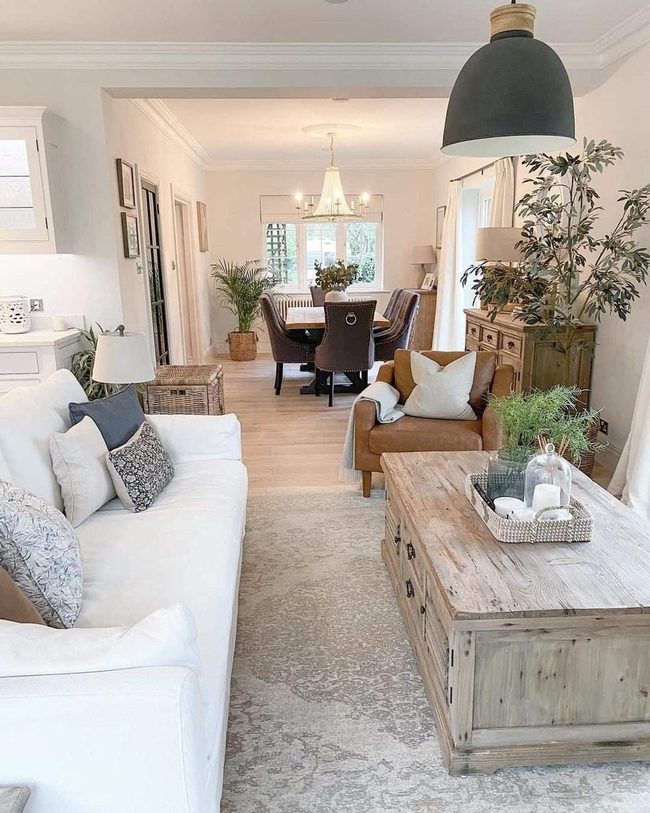 Dark Green Gold Light Farmhouse Living