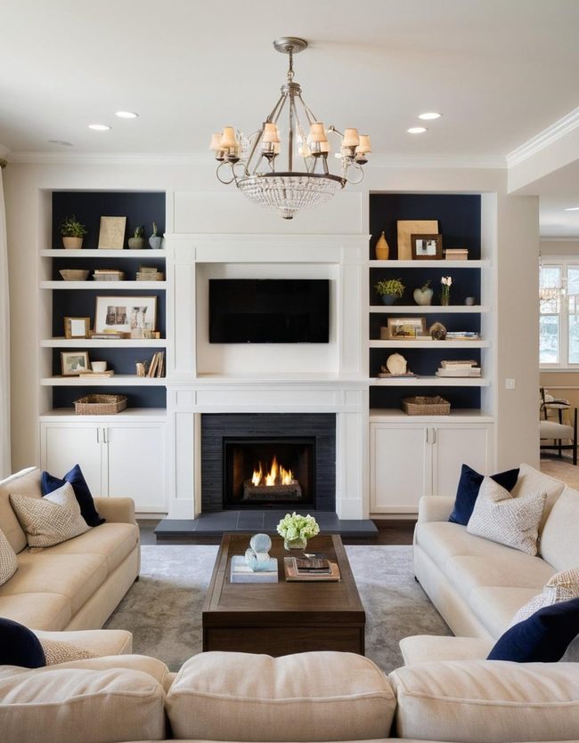 Fireplace Centered Lounge