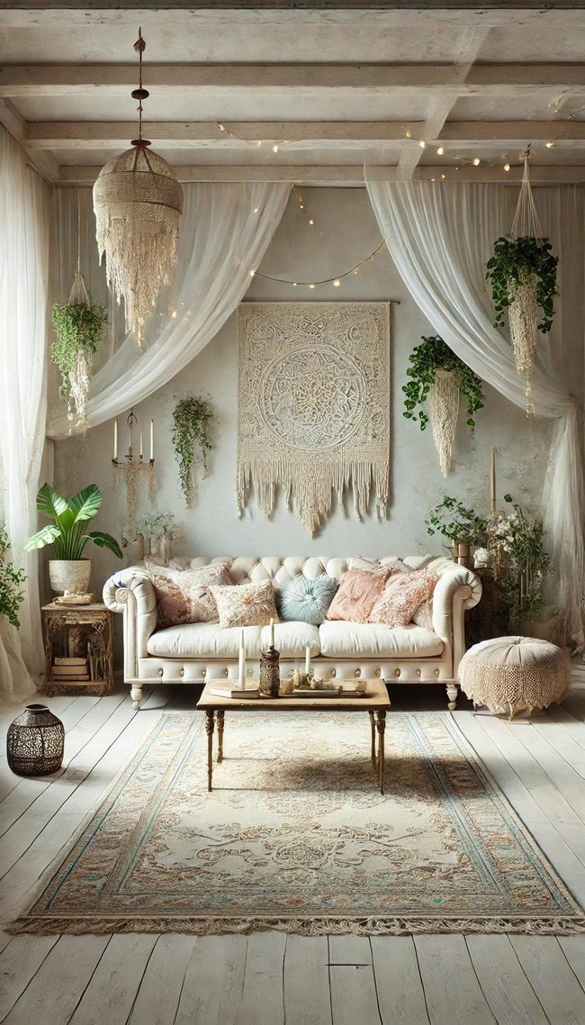 Black Jewel Tones With Layered Textiles