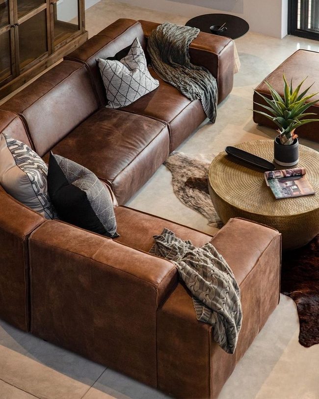 Leather Sofa With Personal Stories