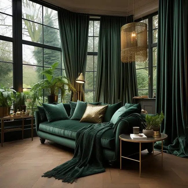 Emerald Tassel Layered Fabrics