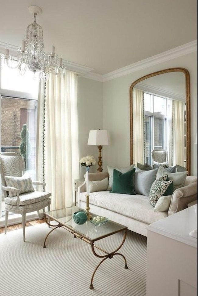Gold Mirror Amplifies Light And Space