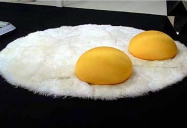 Sunny Yellow Egg Rug
