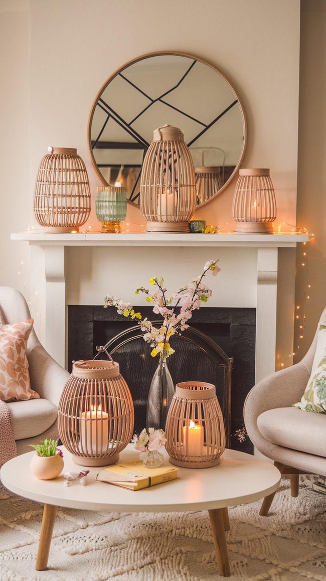 Pastel Egg Lanterns With Soft Glow