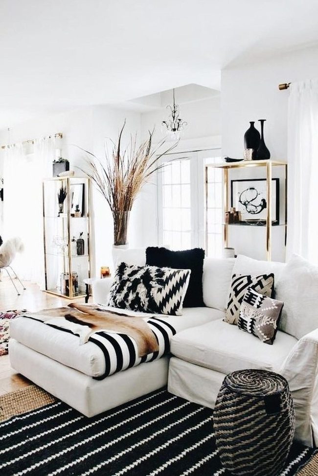Black And White Graphic Pillows