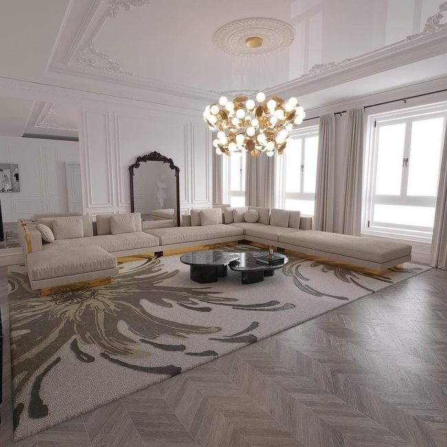 Light-Filled Rooms With Textured Rugs