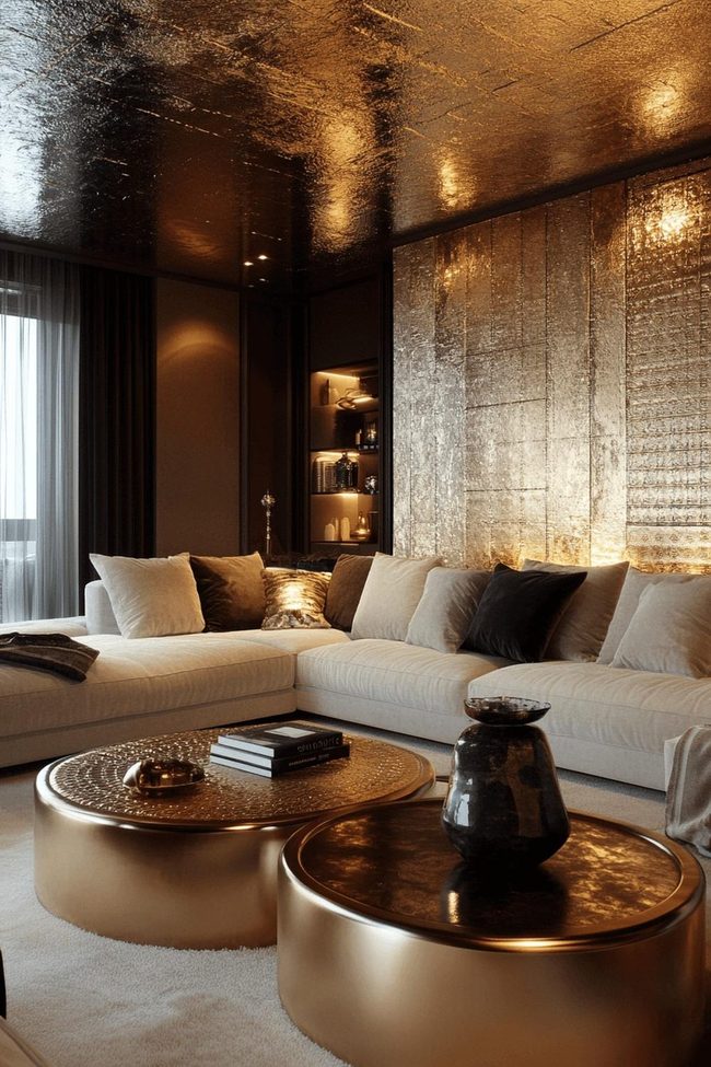 Gold And Silver Shine Lounge